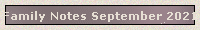 Family Notes September 2021